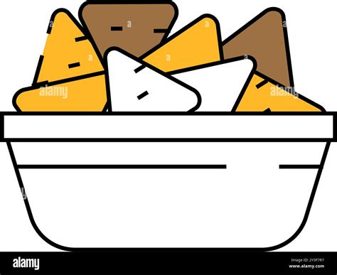 Mexican Dish Potato Snack Icon Color Illustration Stock Vector Image