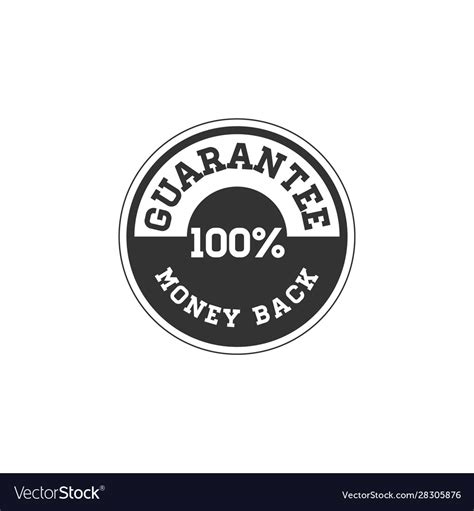 Money Back Guaranteed Badge Royalty Free Vector Image