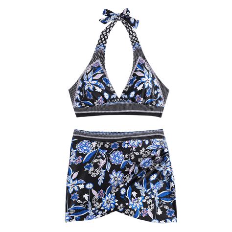 Divhosrg High Waisted Bathing Suit For Women Shorts Bikini Sets For Women Push Up Bathing Suit