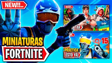 Como HACER MINIATURAS de FORTNITE Fácil y Rápido YouTube