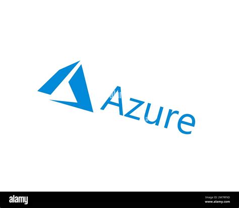 Microsoft Azure Rotated Logo White Background B Stock Photo Alamy
