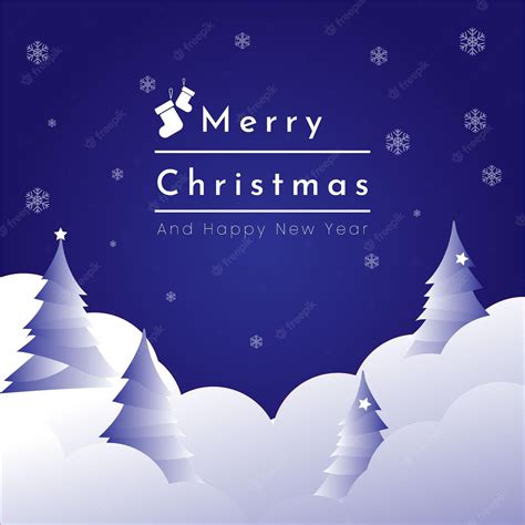 Premium Vector | Merry christmas and happy new year wallpaper background