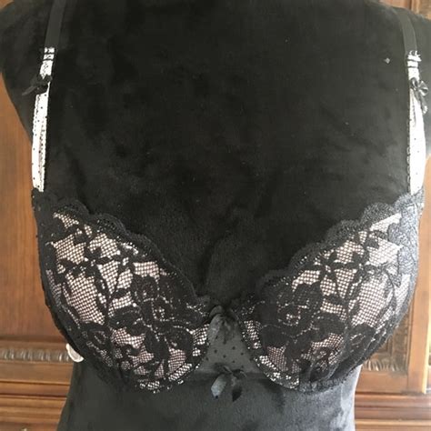 Sophie B Intimates Sleepwear Sophie B Blush Pink And Black Lace Bra And Bikini Poshmark