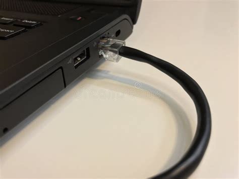 LAN connector stock photo. Image of notebook, network - 84093410