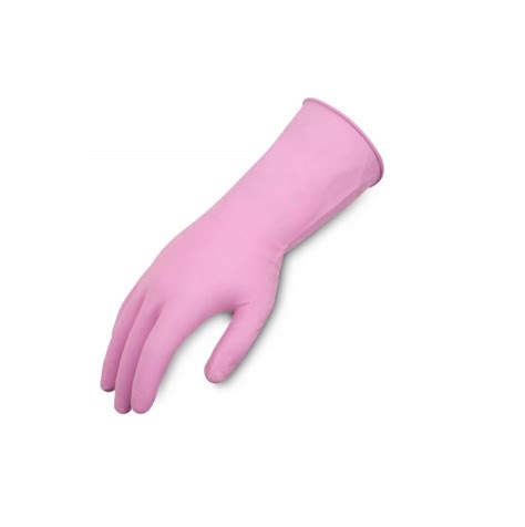 Ultra Touch Pink Silverlined Latex Rubber Gloves Size 9 Large