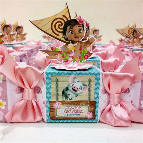 Lembrancinha Da Moana Bebê - Lembrancinha Moana Bebê - Caixa bala | Elo7 Produtos Especiais