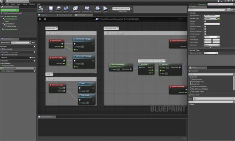 User Interface Reference For The Blueprints Visual Scripting Editor In