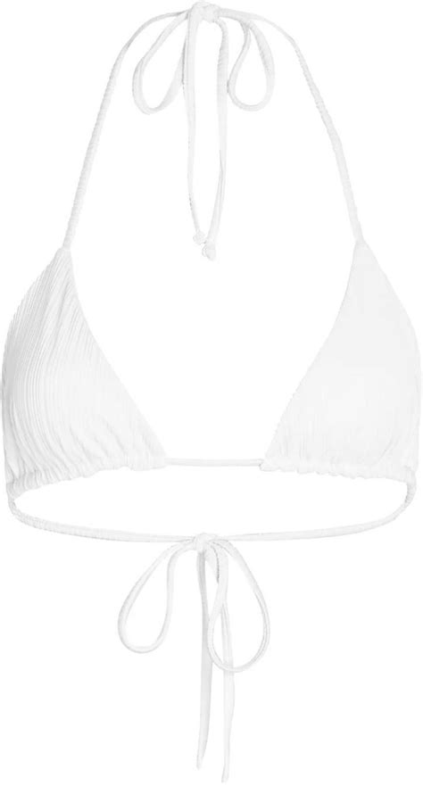 Tia Bikini Top White Ribbed KristinDaily Org