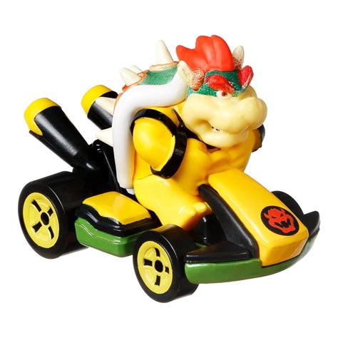Hot Wheels Mario Kart Ve Culo De Brinquedo Bowser Standard Kart Arena Games Loja Geek
