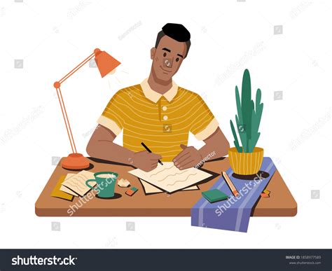 cartoon writing  paper