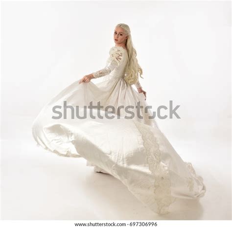 Full Length Portrait Blonde Woman Wearing Stock Photo Shutterstock