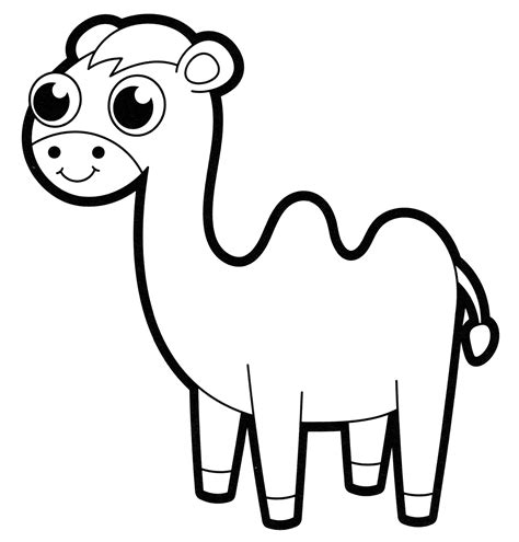 Little Camel Coloring Page Free And Printable