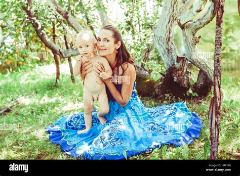 Mother and child in nature child large Stock Photo - Alamy