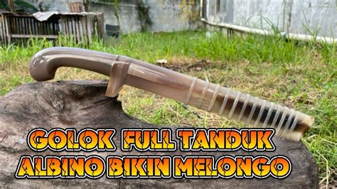 Golok Super Premium Full Tanduk Kerbau Bule Bohlern Golokpremium