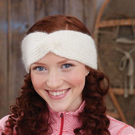 Bernat Twisted Sister Yarnspirations Knit Headband Pattern Knitted