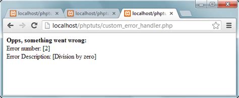 Php Try Catch Example Exception Error Handling Tutorial