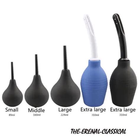 Syringe Rubber Enema Irrigator Vagina Anal Douche Hygiene Cleaning Deep Fetish