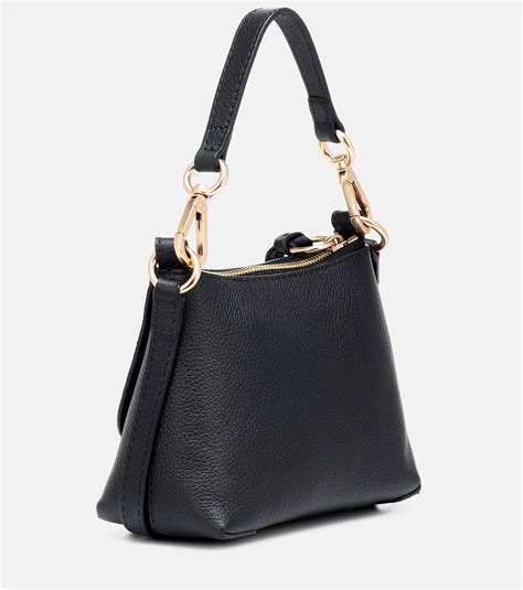 Joan Mini Leather Shoulder Bag In Black See By Chloe Mytheresa