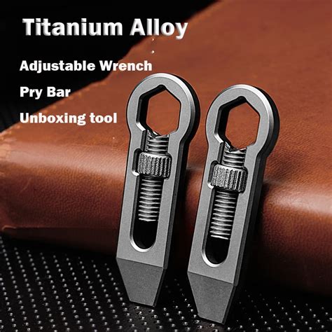 Titanium Alloy Telescopic Crowbar Bottle Opener Edc Tools Screwdriver