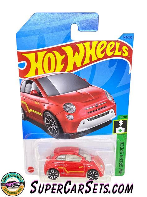 Fiat E Red Colour Hot Wheels Hw Green Speed Etsy