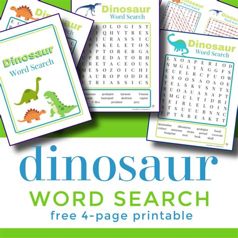 Dinosaur Word Search Printable Printable Calendars At A Glance