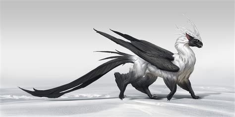 Griffin, Hybrid Avian-Feline Creature, Yuhong Ding | Fantasy creatures ...