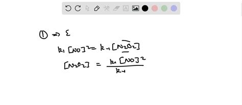 SOLVED A Proposed Mechanism For The Reaction Described By 2 NO G H2 G