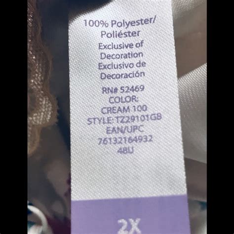 Secret Treasures Intimates Sleepwear Secret Treasures Silky Cream Floral Lingerie Poshmark