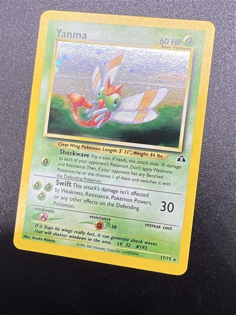 Pokemon Yanma Neo Discovery Holo Rare Ebay