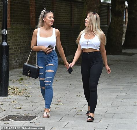 Love Islands Newly Single Jess Gale Steps Out With Her Twin Sister Eve