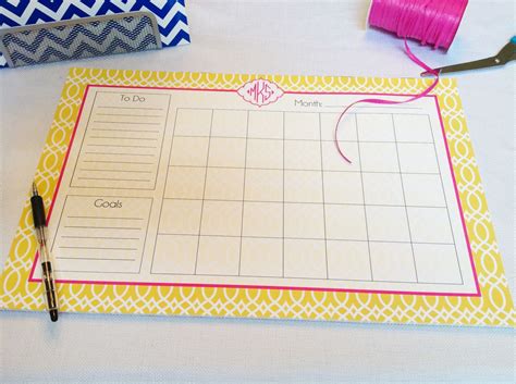 Calendar Note Pad or Desk Planner Design Your Own - Etsy