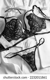 Black Lingerie Set Images Stock Photos Vectors Shutterstock