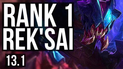 REK SAI Vs LEE JNG Rank 1 Rek Sai 8 1 12 Rank 29 EUW