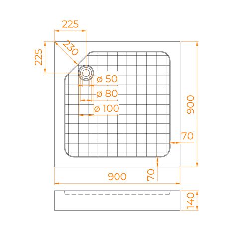 ᐉ Купить Душевой поддон квадратный RGW SMC-W Белый по выгодной цене с ...
