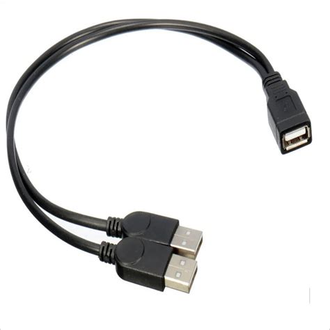 Usb A Power Enhancer Y Female To Male Data Charge Cable