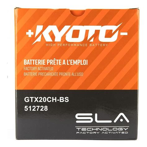 Batterie Kyoto GTX20CH BS SLA AGM prête à l emploi Pièces Electrique