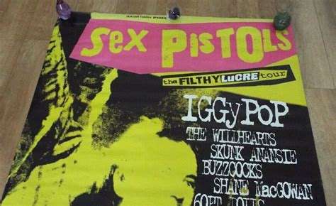 Sex Pistols The Filthy Lucre Tour UK 1996 Billboard Promo Poster Rare EBay UK