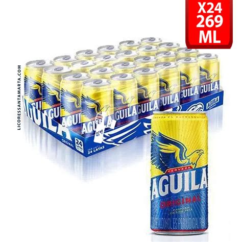 AGUILA ORIGINAL LATA 269ml X 24 Unds Licores Santa Marta