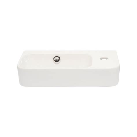 Rectangular Basin No Tap Hole Matt White Barben Boutique