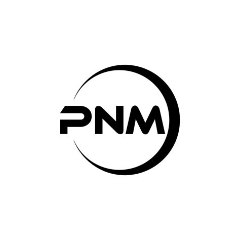 PNM letter logo design in illustration. Vector logo, calligraphy ...