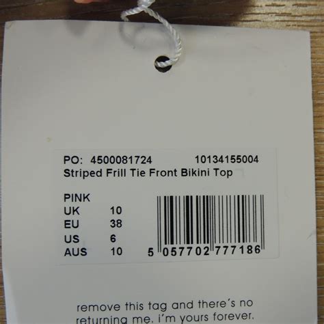 MISS GUIDED New Bikini Striped With A Frill Size Depop