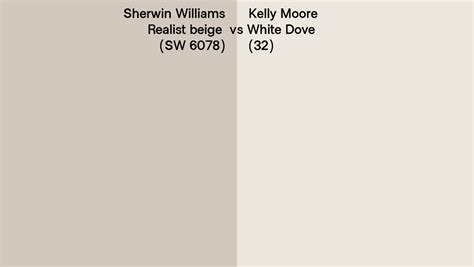 Sherwin Williams Realist Beige Sw 6078 Vs Kelly Moore White Dove 32