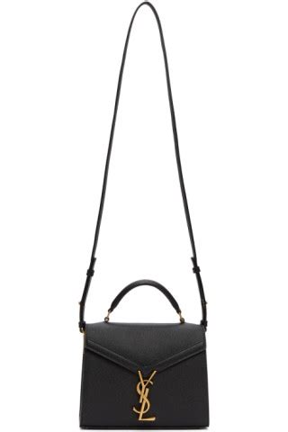 Saint Laurent Black Mini Cassandra Bag SSENSE