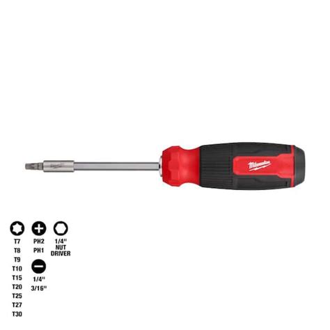 Milwaukee 14 In 1 Torx Multi Bit Screwdriver 48 22 2907 The Home Depot