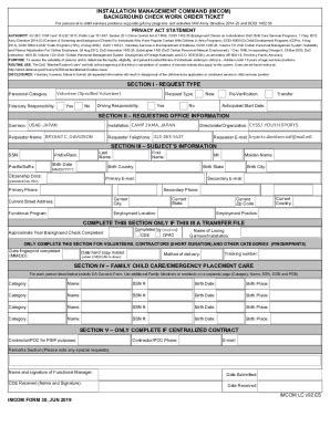 fillable  installation management command imcom background