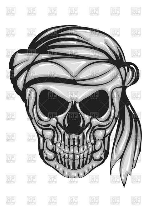 Skull Bandana Vector At Vectorified Collection Of Skull Bandana