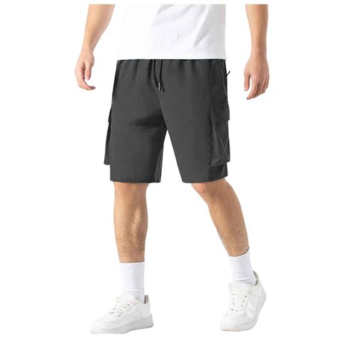 CHUOU Male Summer Casual Shorts Thin Breathable Sports Straight Work 5