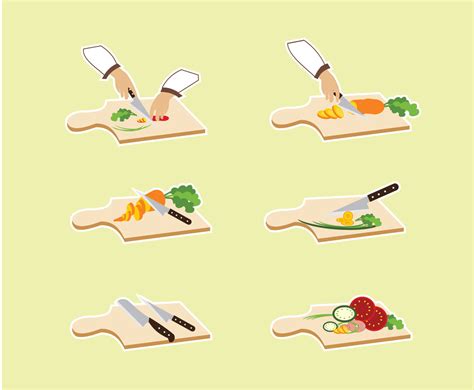 Chopping Vegetables Vector Vector Art & Graphics | freevector.com