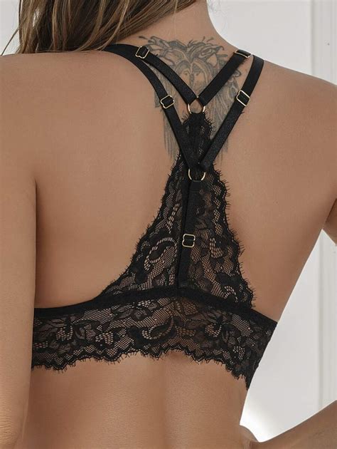 Floral Lace Bralette Lingerie Shein Usa