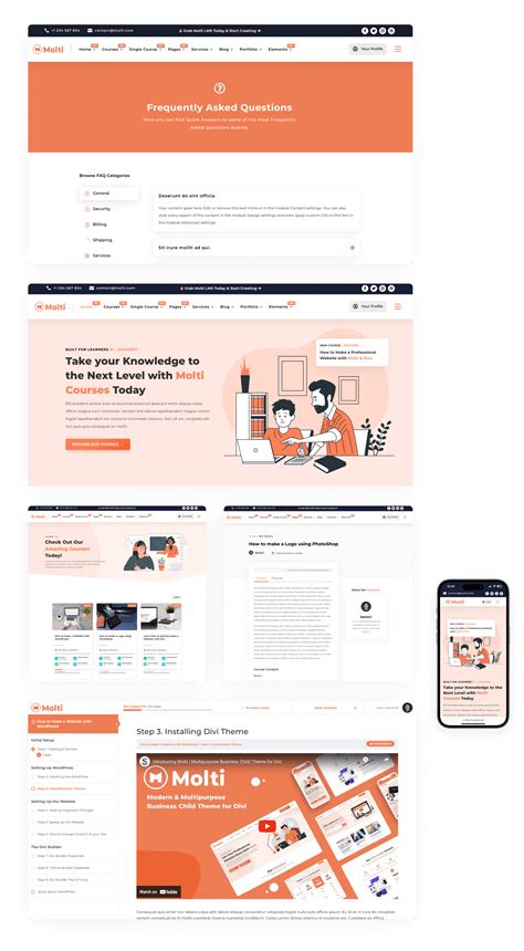 Molti LMS | A Multipurpose LMS/Business Child Theme for Divi